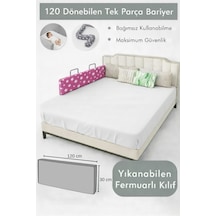 Miralay Yeni Nesil Yatak Bariyeri 120 CM Pembe Yıldız
