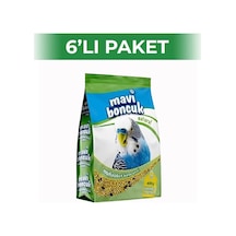 Mavi Boncuk Natural Kabuksuz Muhabbet Kuşu Yemi 400 Gr 6 Adet