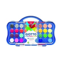 36 Renkli Sulu Boya, 23mm, Kullanışlı Plastik Kutu 0