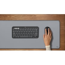 M350s Pebble Mouse 2 İnce Bluetooth Kablosuz Mouse, Taşınabilir, Hafif, Özelleştirilebilir Tuş, Sessiz Tıklama, Windows, Macos, İpados, Android, Chrome İşletim Sistemleri, Easy-switch, Siyah