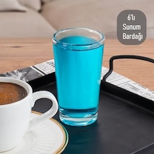 Glass 6591 Meşrubat Kahve Yanı Bardağı Sunumluk 6 Adet 100cc Meşrubat Bardak Açık Kırmızı