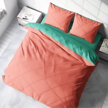 Monohome Deluxe Çift Taraflı Pamuk Ranforce Çift Kişilik Nevresim (531172106) Çok Renkli