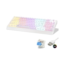 Lb Mekanik Klavye 104 Tuş Blue Switch Rgb - Beyaz G500xw