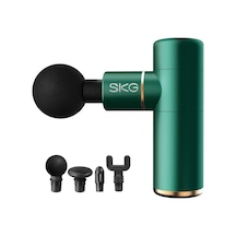 Skg F3 Masaj Tabancası, Yeşil, 4 Darbe Yoğunluğu, Farklı Bölgelerde Kullanıma 4 Modüler Masaj Başlığı Yeşil