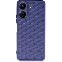 Xiaomi Redmi 13c Kılıf Petek Silikon Kapak Lacivert