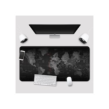 Kuzey&apos S Büyük Boy 88x40 Xxl Dünya Desenli Mouse Pad Kauçuk Kaymaz Alt Taban, Yumuşak Kumaş Oyuncu Mousepad, Bilgisayar Ve Dizüstü, Notebook Uyumlu 88 40