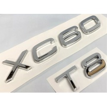 Volvo Xc60 Ve T8 Krom Bagaj Yazısı Seti 2'li 3m 3d Abs
