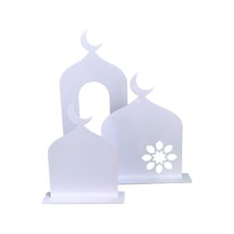 Lijinxu 3x Ramazan Masa İşareti Süsleme Hediyesi Oturma Beyaz