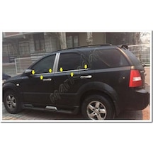 Db Chrome Kia Sorento Cam Çıtası Nikelajı 2002-2009 4 Parça  P.Çel