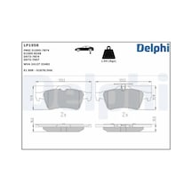 Volvo C30 D2 Arka Fren Balatasi 2011-2012 Delphı Lp1958