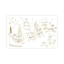 Meri Meri - Christmas Colouring Placemats - Yeni Yıl Boyamalı Amerikan Servisi - 8'li