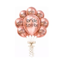 Bride Balon Krom Rosegold 5li 12 İnç Çok  Renkli
