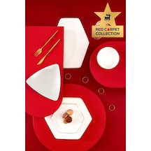 Karaca Red Carpet Collection Stream Bone Geo 59 Parça 12 Kişilik Yemek Takımı Gold Outlet