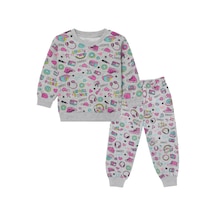 Beka Kids Kız Çocuk Desenli Pijama Takımı %100 Pamuklu Ve Esnek Pijama Takımı Pembe