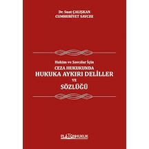 Hakim Ve Savcılar İçin Ceza Hukukunda Hukuka Aykırı Deliller Ve Sözlüğü