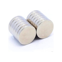 Dünya Magnet 20 Adet 15mm X 2mm Yuvarlak Güçlü Neodyum Mıknatıs