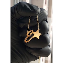 925 Ayar Gümüş Harf Kolye Gold