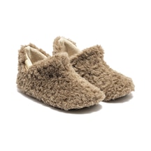 Twigy Freya Peluş Kadın Ev Botu Koyu Bej 37/41 Çok Renkli