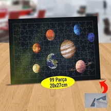 Galaksideki Gezegenler Gök Bilimi 99 Parça Puzzle Yapboz Tablo-d3