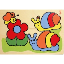 Çift Salyangoz Ahşap Puzzle