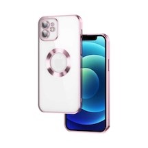 Apple Uyumlu  iPhone 12 Kilif Kamera Korumali Logo Gösteren Zore Omega K 552580540
