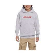Zepplin Giyim Mötley Crüe 1981 Gri Çocuk Kapşonlu Sweatshirt Gri