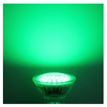 Gu10 Duy 7 V. Ampul - Yeşil Işık - 10 Adet