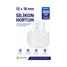 %100 Silikon Hortumu 12x16 Mm-iç Çap 12 Mm-dış Çap 16 Mm-3 Metre-gıda Temasına Uygun, Şeffaf, Esnek Bağlantı Hortumu - 923017389