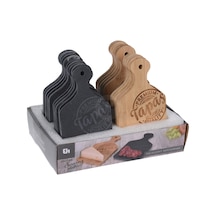 Koopman Peynir Tahtası Bambu 20 X 11 Cm 4 Adet Çok Renkli