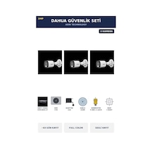 3 Kameralı 2mp Güvenlik Kamera Seti Gece Renkli Full Color Sesli Bullet 2tb 63 Gün Kayıt