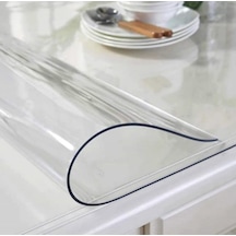 Şeffaf Masa Örtüsü 1,7 Mm 80 Cm X 160 Cm Kalın Pvc Kaymaz Masa Örtüsü Koruyucu Yüz Altmı Diğer