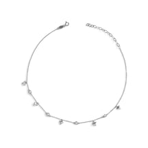 Kuyumcudukkani Zincirli "üçgen Parçalı"choker Kolye-37298-w-w Beyaz