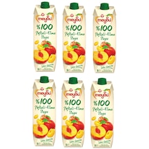 Meysu %100 Şeftali Elma Suyu 1 Lt X 6 Adet