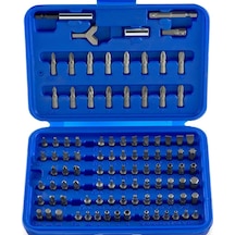10048 Güvenlik Bit-set, Krom-vanadyum-çelik 100 Parça