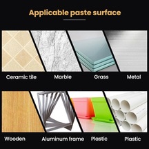 Pazly Yıkanabilir Şeffaf Bant, İz Bırakmayan, Kesilebilir, Ev Aksesuarı