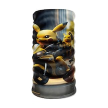 Bebo Store Extreme Spor Motor Ve Bisiklet Kullananlara Özel Desenli Buff Boyunluk Bandana Balaklava - Moto Pokemon