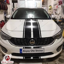 2Li Kaput Şerit Sticker Her Araca Uygun Şerit Sticker Oto Sticker (493762637)