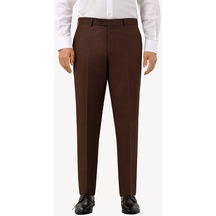 Erkek Kahverengi Kumaş Pantolon Regular Fit 001