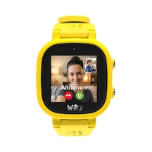 Watch 5e Esimli Akıllı Çocuk Saati Görüntülü Ve Sesli Arama, Gps, Sos, Konum Takibi, Güvenli Liste, 112 Acil, Gorilla Glass Dokunmati Renkli Ekran Tüm Operatörler Esım Sarı Yok