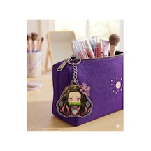 Owl Bag Demon Slayer Nezuko Desenli Acrylic Anahtarlık Çanta Süsü Mıx
