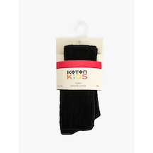 Koton Dokulu Külotlu Çorap Siyah 5wkg80128aa Siyah