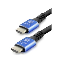 Fiber Optik Hdmi 2.1 Kablo 8k Uhd 60 Hz Od 8.0 Mm 1.5 M - Siyah Mavi Hdx2044 Standart