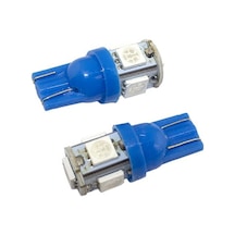 Dekoratif Led Ampul T10-2X5 Smd Led Mavi 12V Laam118-2-12