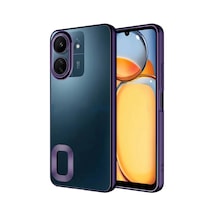 Zore Redmi 13c Kılıf Kamera Korumalı Logo Gösteren Nvth Omega Kapak - Derin Mor