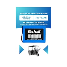 Motolux Fayton 8200 Batarya Standart Kapasite Lifepo4 72v 32ah Elektrikli Motosiklet Bataryası