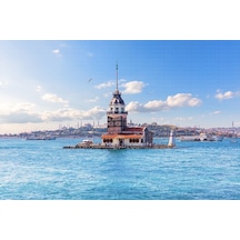 Kız Kulesi İstanbul Poster Duvar Kağıdı Renkli