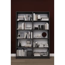 Lüks 10 Raflı Ev Ofis Kitaplık %100 MDF Modern Dekoratif Kütüphane Kitaplık K003