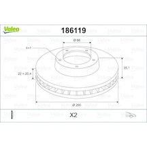 Valeo Fren Dıskı On Bmw E30 186119 34116752352