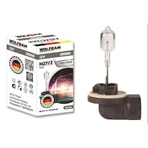 Wolfram 12 Volt H27 50 Watt 886 Eğri Soketli Ampul - 2 Adet