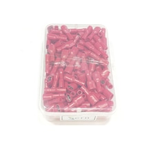 Tam İzoleli Dişi Faston Soket Kablo Ucu 0,8x6,35 0.5-1.5mm² Kırmızı 200 Adet